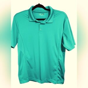 Fila Sport Golf Athletic Fit Green Polo Shirt Size Large